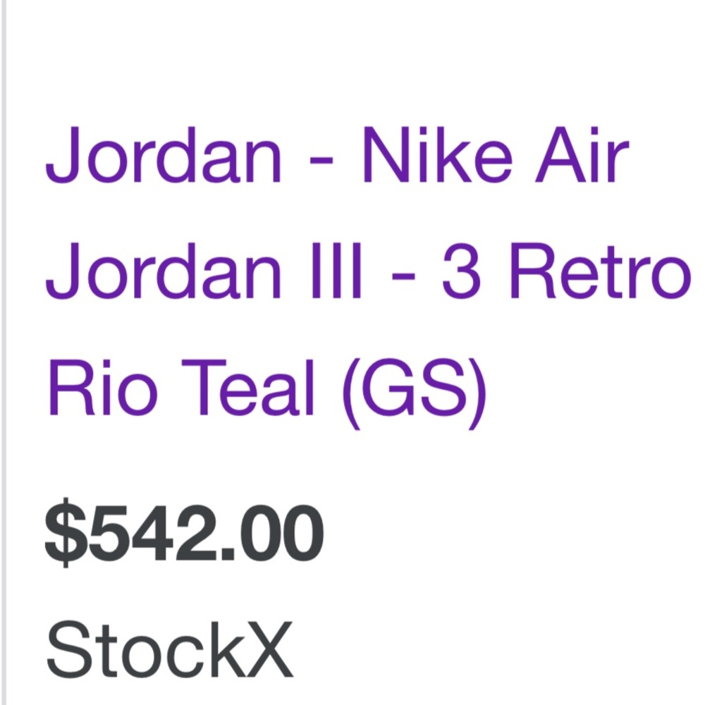 Jordan’s 3 retro